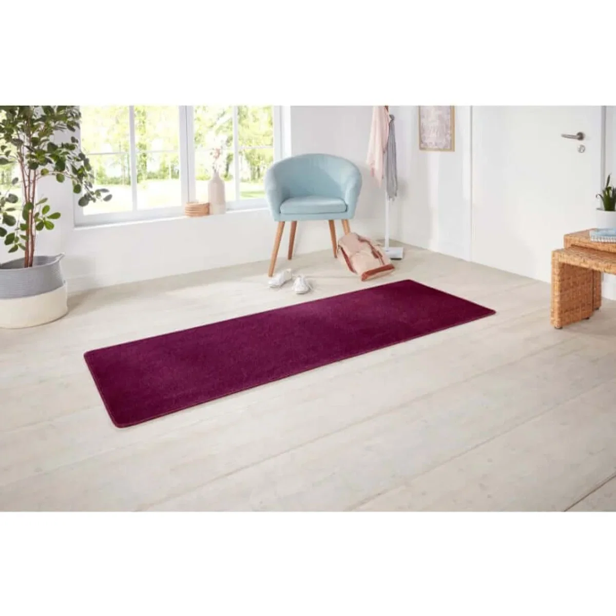 Hanse Home Design Polypropylene Plain Rug Purple - Purple / 200.0cm / 140.0cm / 4.2kg – image 7