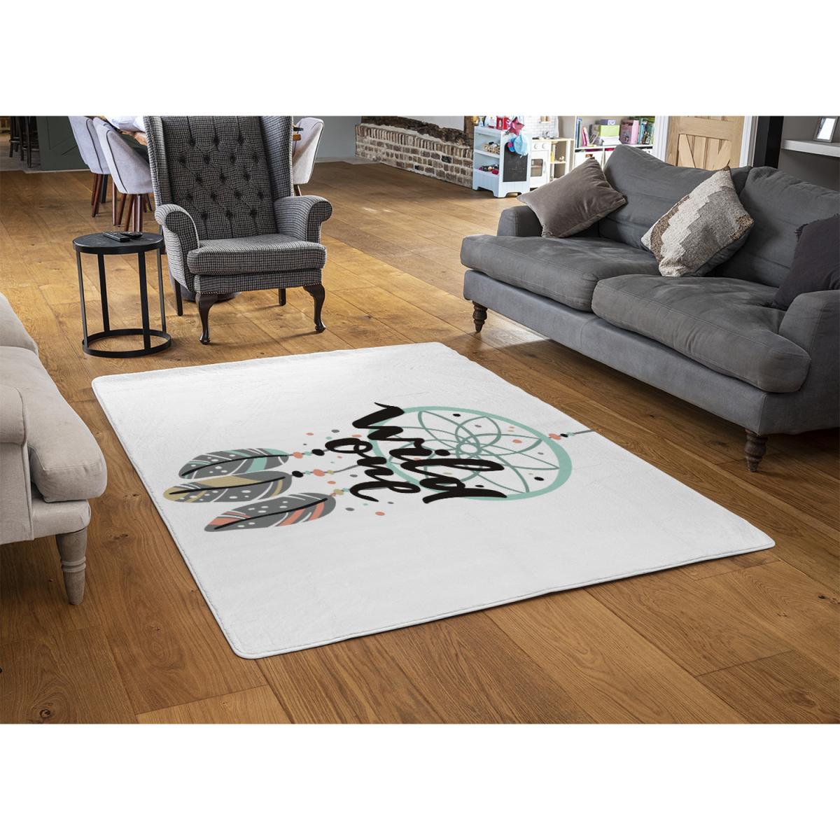 Cute Print In Boho Style Rug - Green / 230cm – image 3