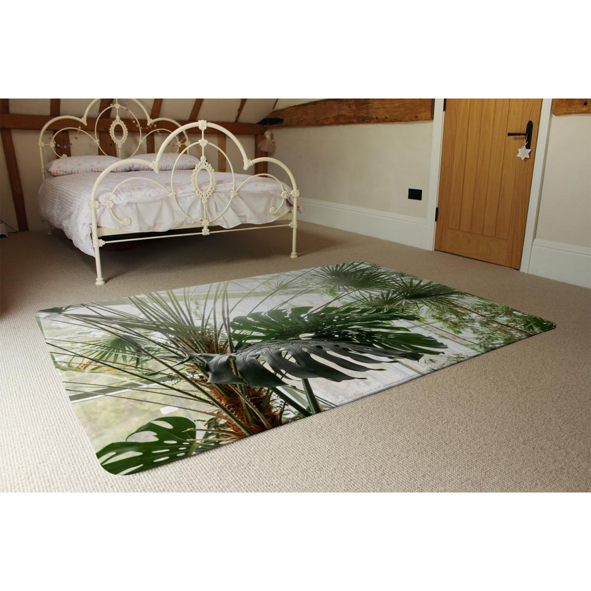 Green Plants In Botanical Garde Designer Rug - Green / 200cm – image 3