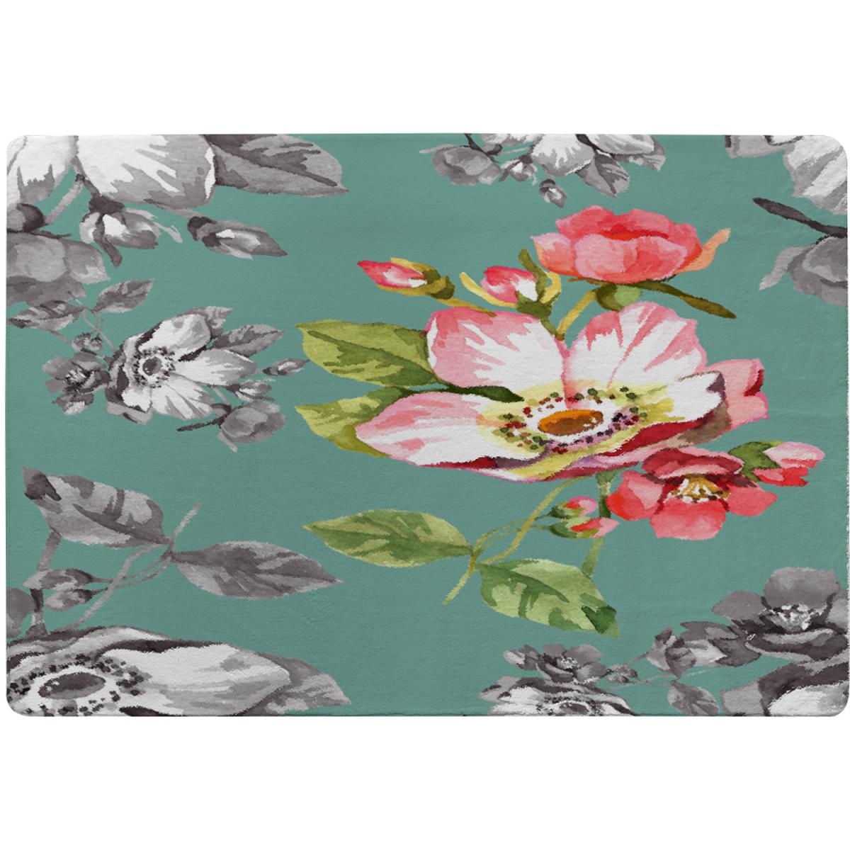 Bright Flower On Green Rug - Green / 230cm – image 2