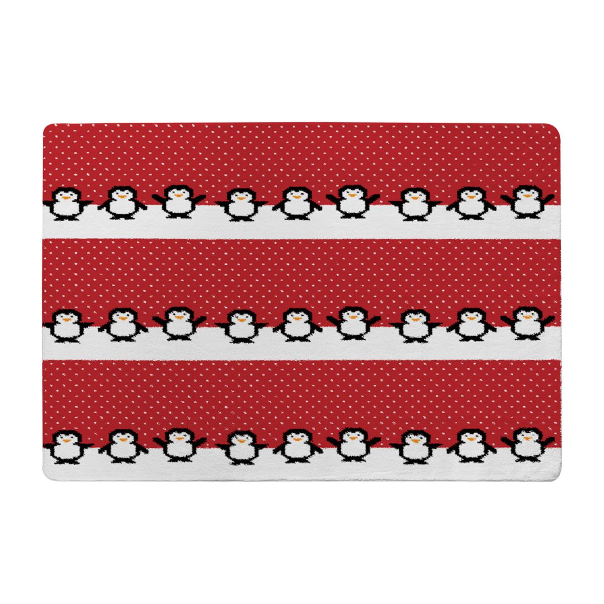 Penguins Style Rug - red / 230cm – image 1