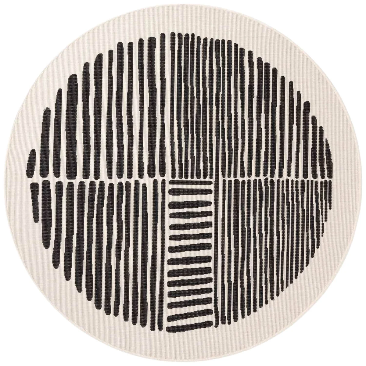Bounds Flatweave Round Rug - Black – image 2