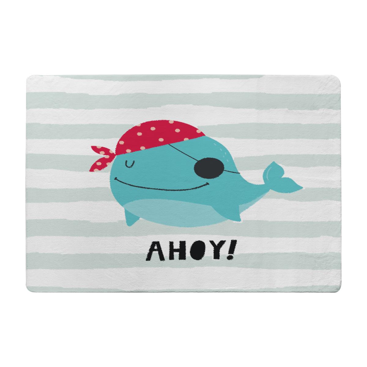 Ahoy! Whale Rug - Blue / 110cm – image 1