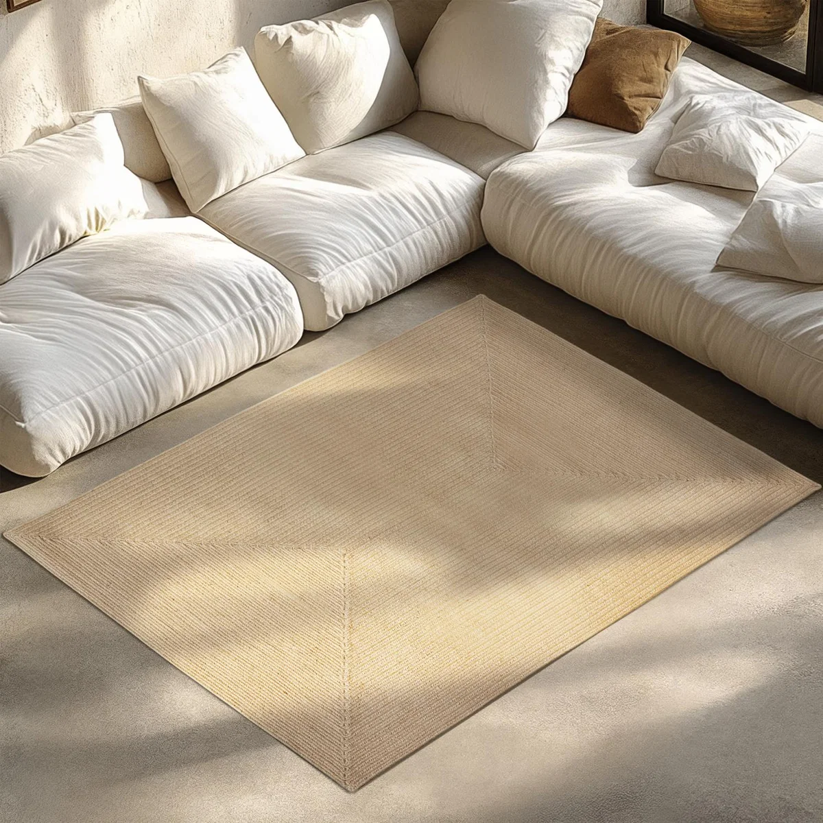 Rug - Jute blend, Boho Style, durable and easy-care - Brown / 170cm