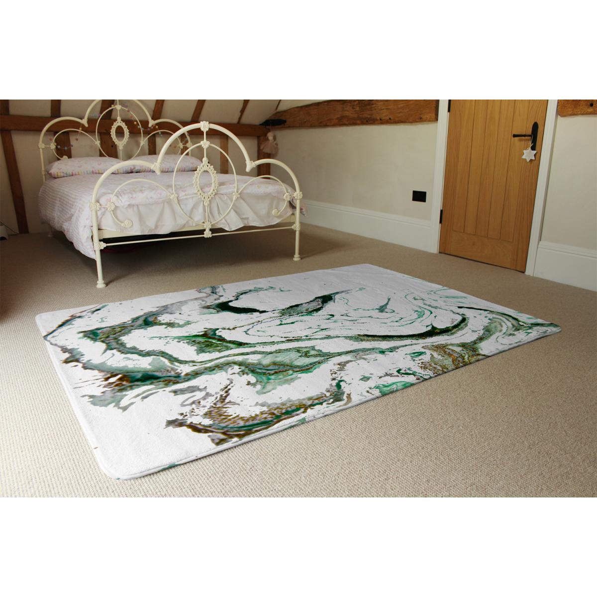 Green Marble Designer Rug - Green / 200cm – image 3