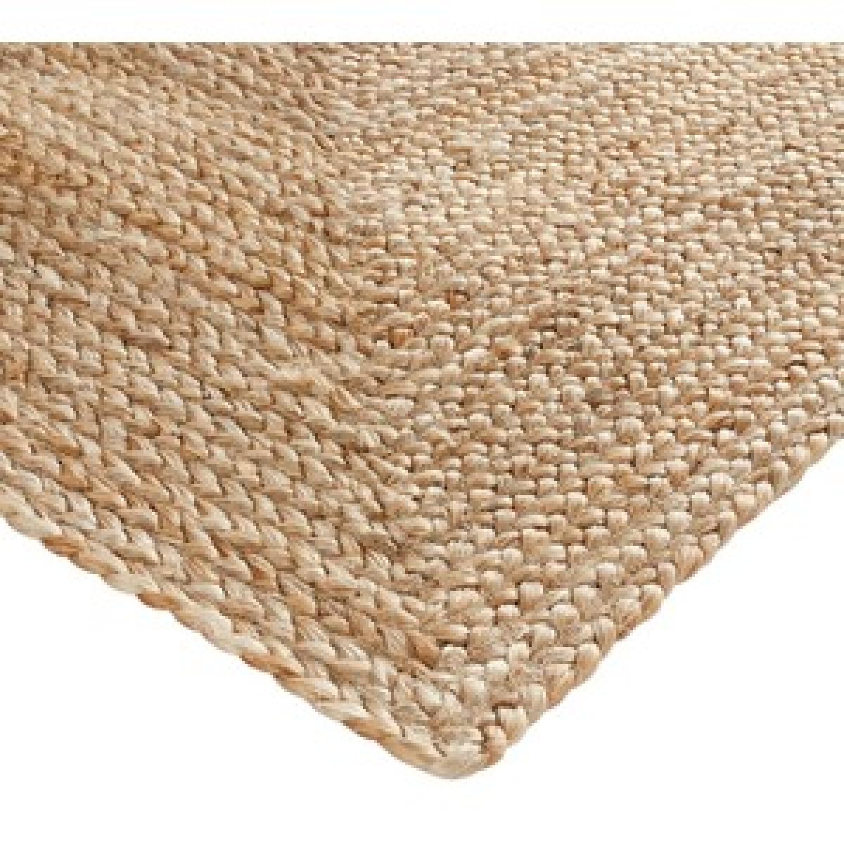 Hand Braided Jute Rectangle Rug – image 4