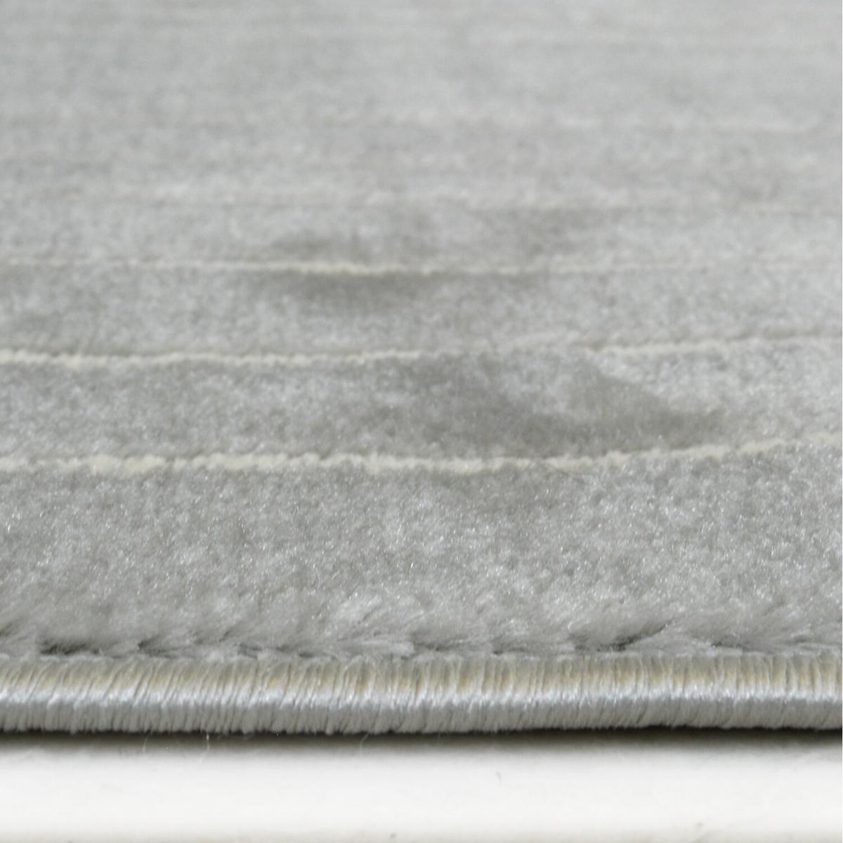 Grey Oval Geometric Shrink Yarn Flatweave Living Room Rug - Dorsey - Grey – image 2