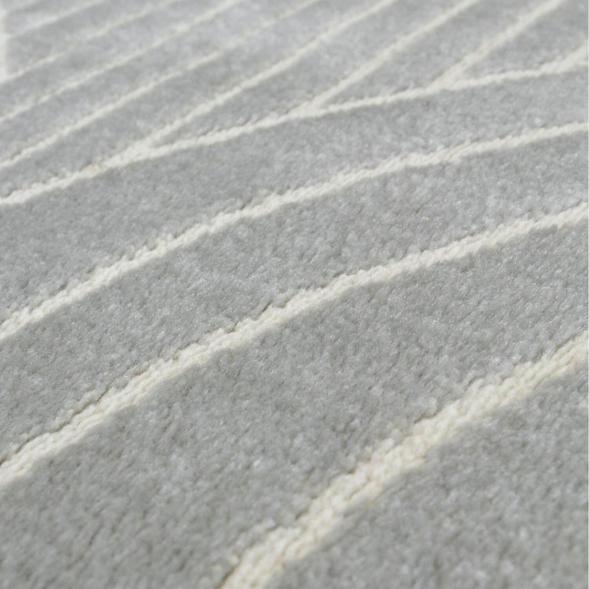 Grey Oval Geometric Shrink Yarn Flatweave Living Room Rug - Dorsey - Grey – image 3