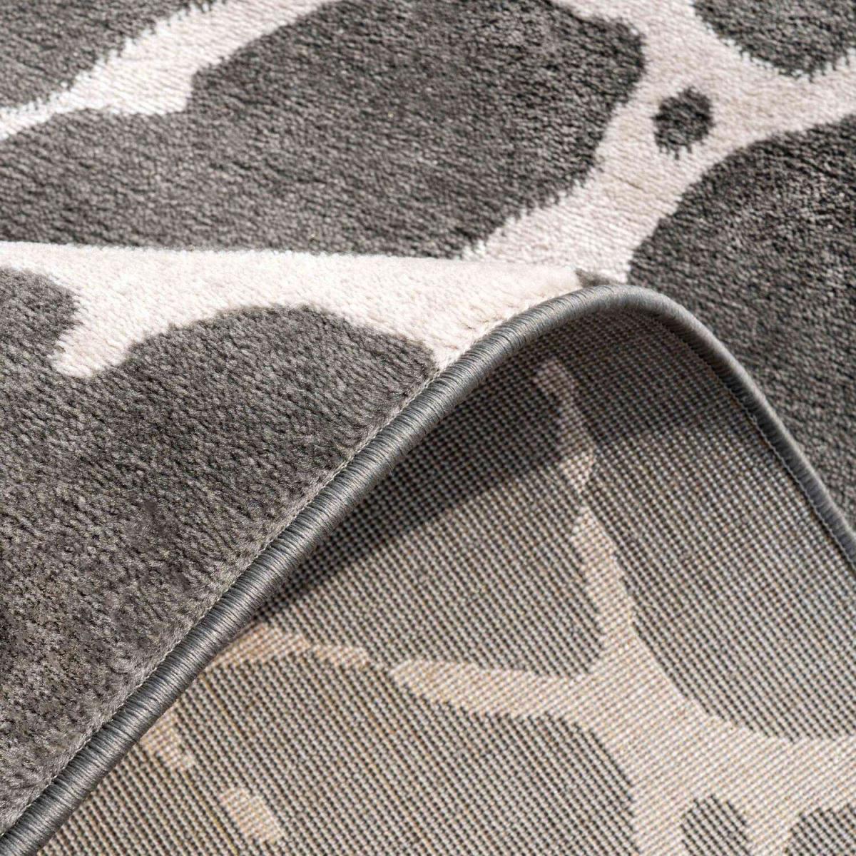 Grey and Ivory Fractured Design Area Rug - Dallas - Grey – image 2