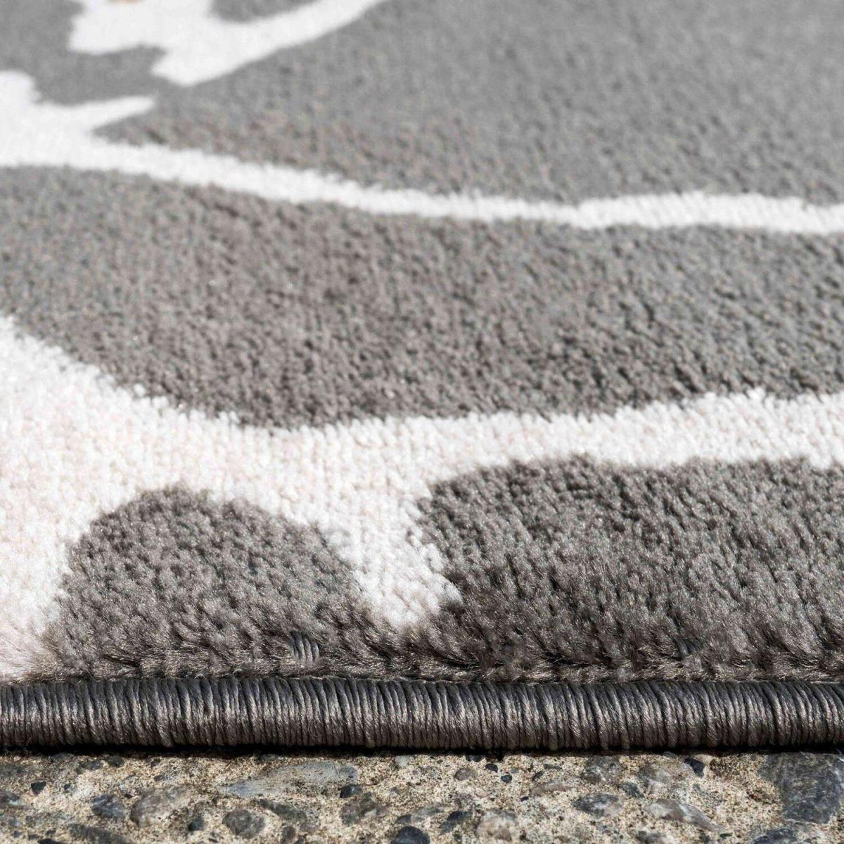 Grey and Ivory Fractured Design Area Rug - Dallas - Grey – image 4