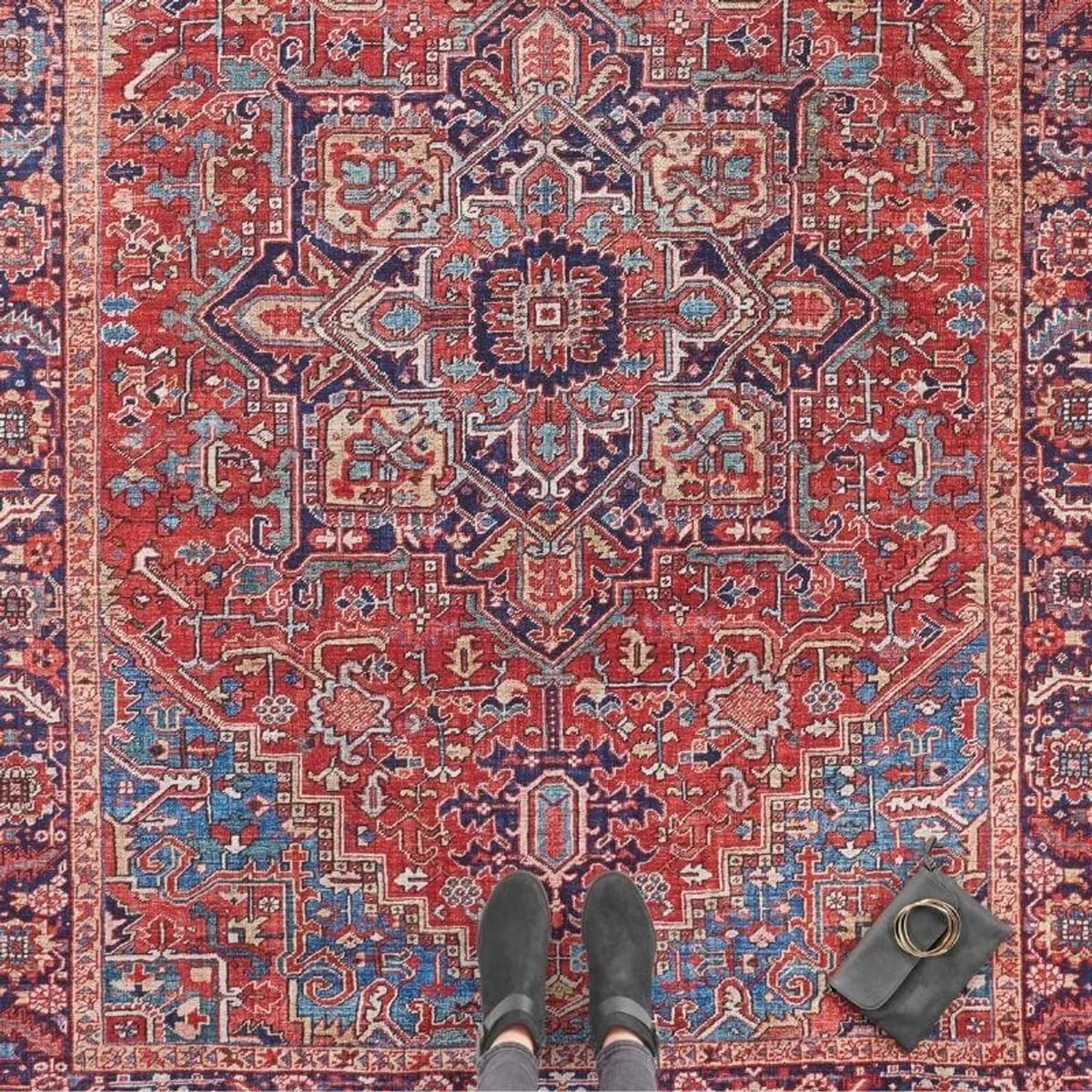 Hanse Home Oriental Amata Polyester Medallion Runner Rug Red - Red / 230.0cm – image 3