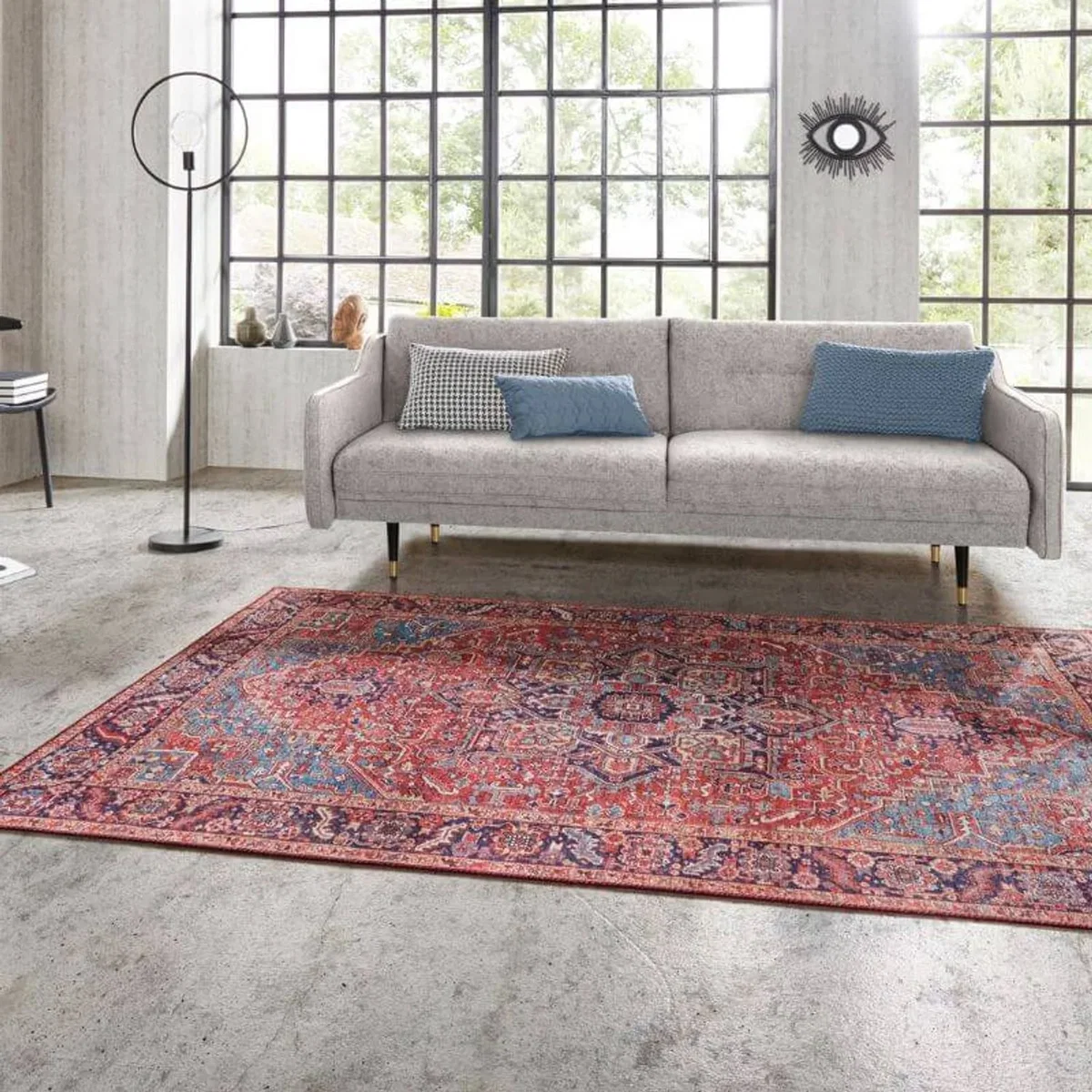 Hanse Home Oriental Amata Polyester Medallion Runner Rug Red - Red / 230.0cm – image 7