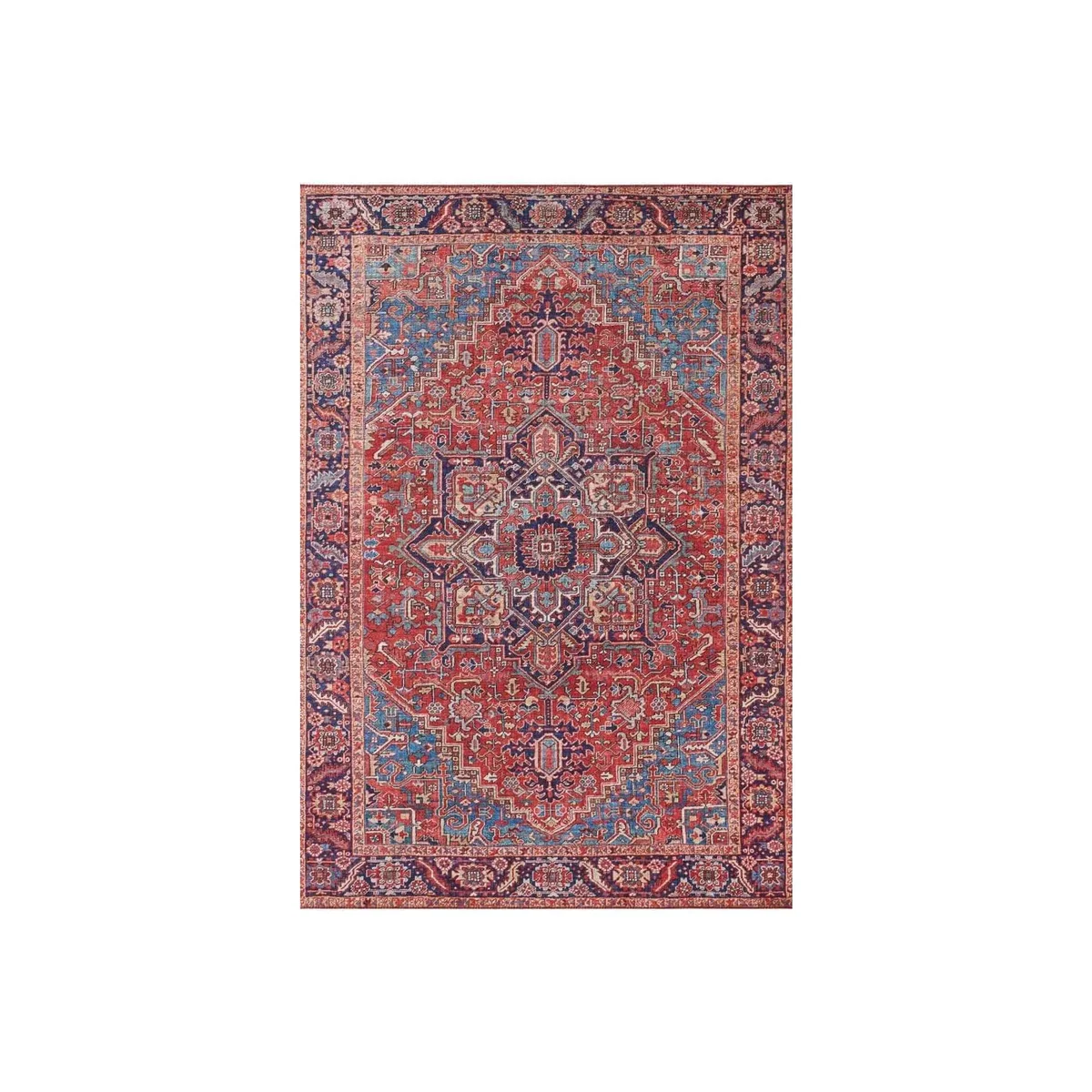 Hanse Home Oriental Amata Polyester Medallion Runner Rug Red - Red / 230.0cm – image 1