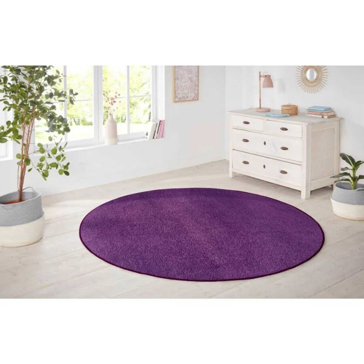 Hanse Home Design Colour Polypropylene Plain Runner Rug Purple - Purple / 300.0cm / 200.0cm / 9.0kg – image 7