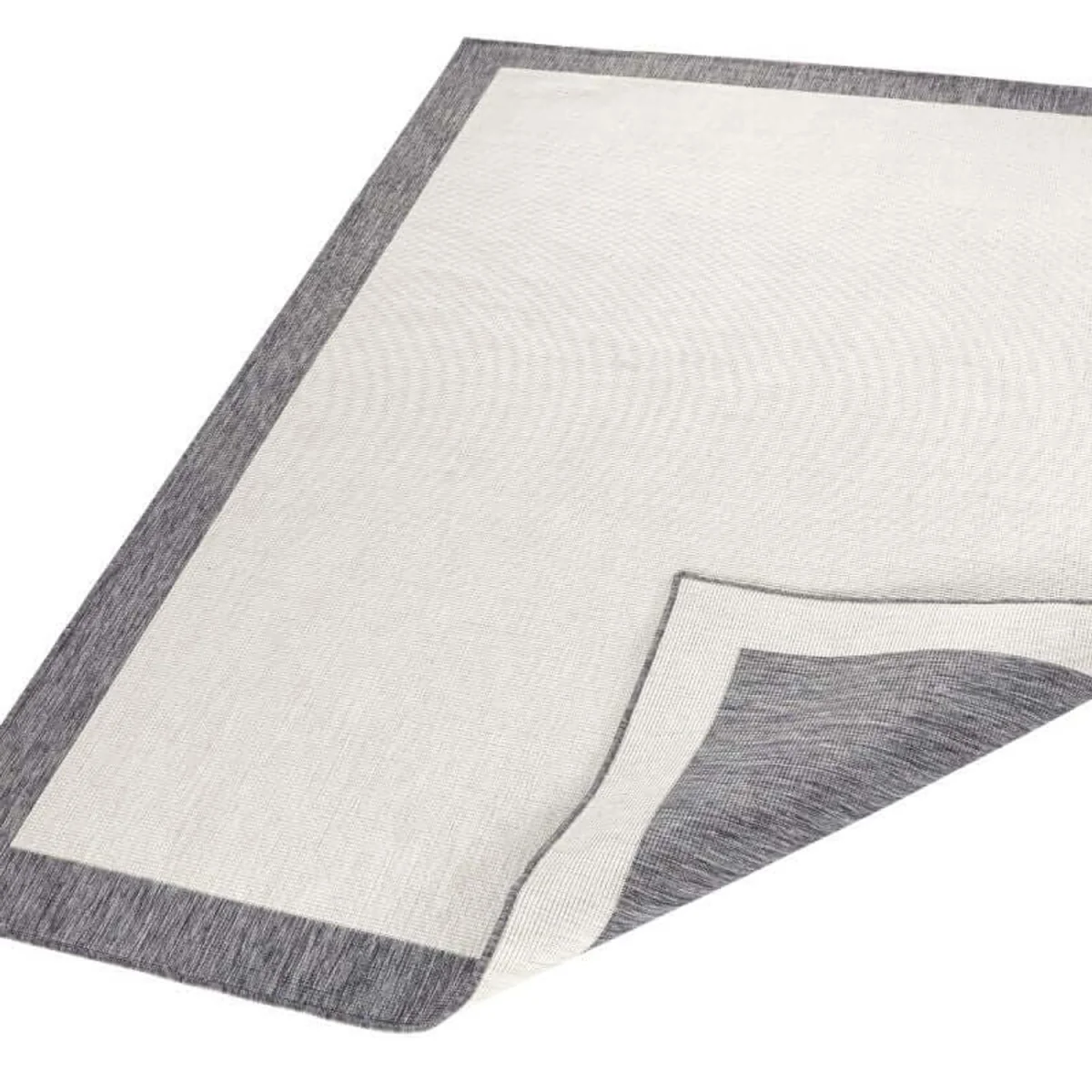Reversible Panama Indoor & Outdoor Rug Black - Grey / 170.0cm – image 4