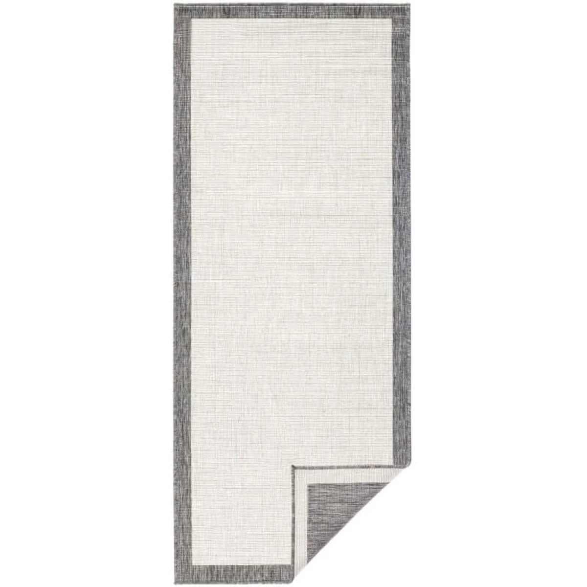 Reversible Panama Indoor & Outdoor Rug Black - Grey / 170.0cm – image 5