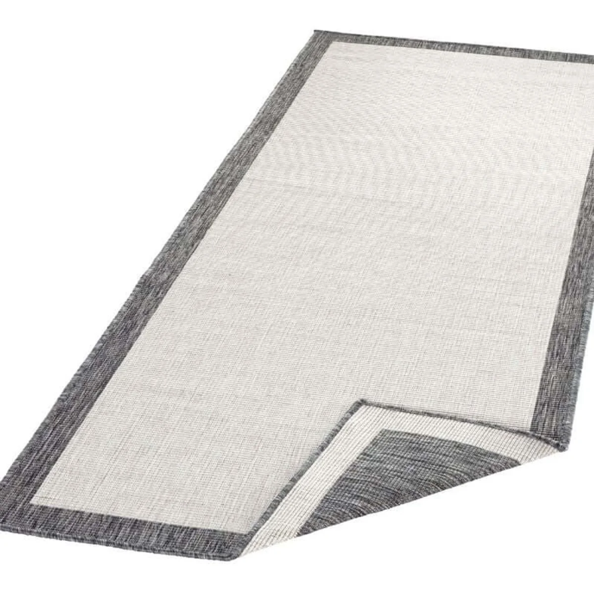 Reversible Panama Indoor & Outdoor Rug Black - Grey / 170.0cm – image 6