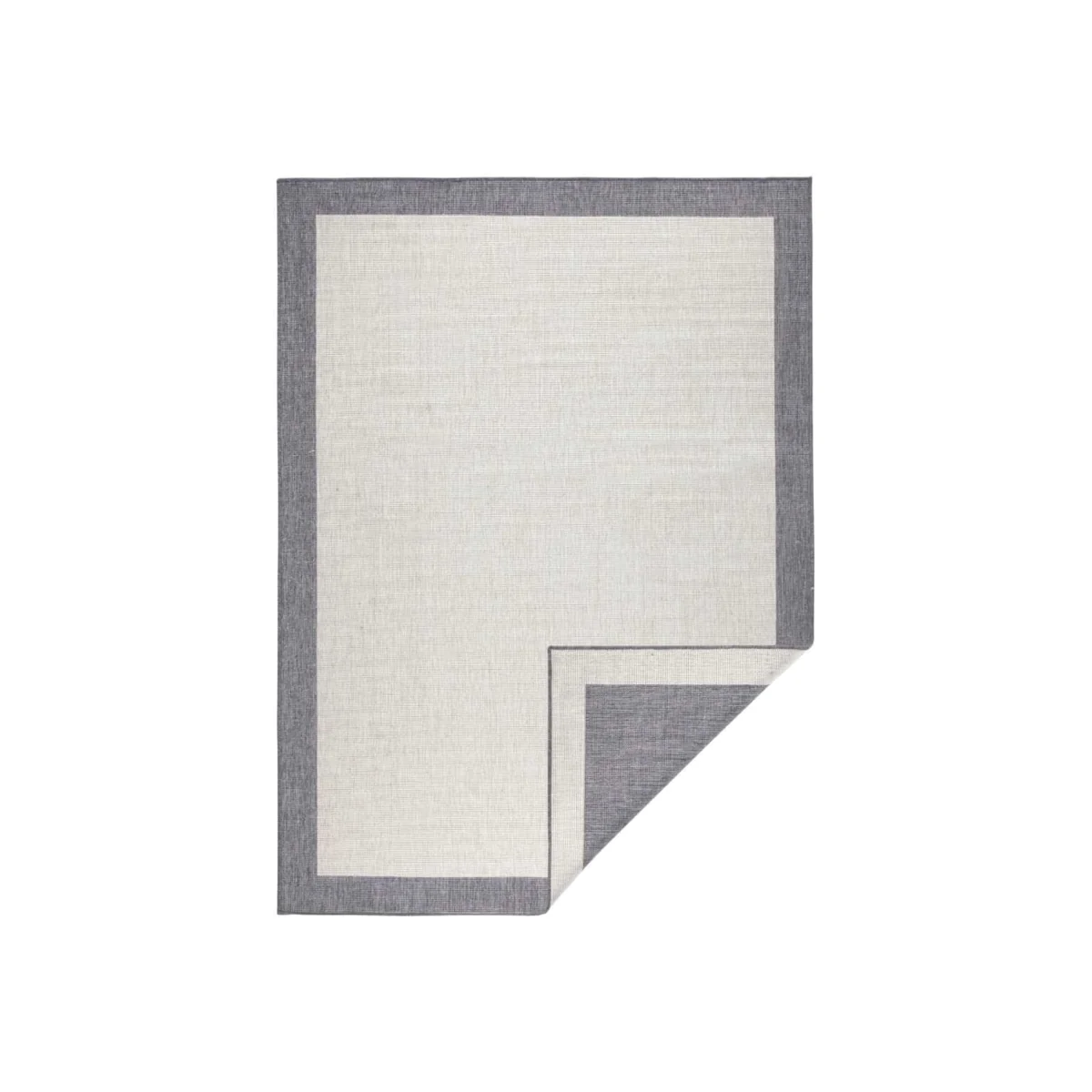 Reversible Panama Indoor & Outdoor Rug Black - Grey / 170.0cm – image 1