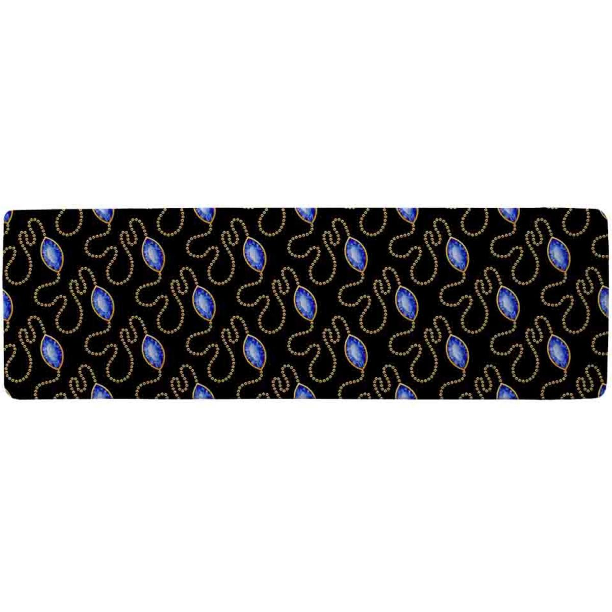 Diamond Necklaces Runner Rug - Black – image 2