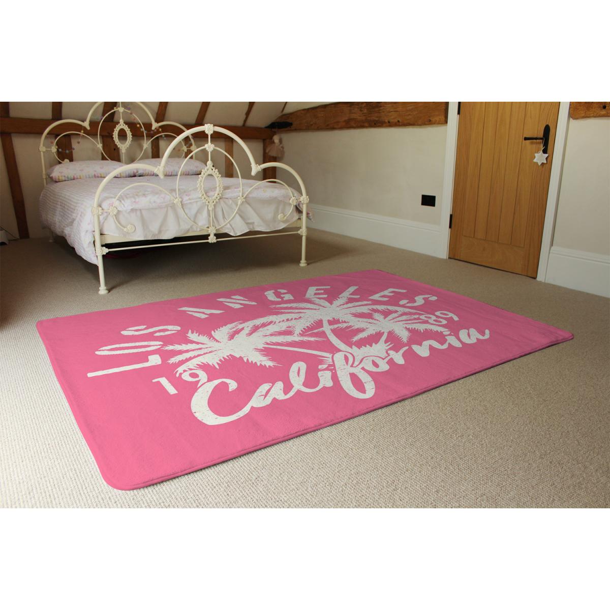 Los Angeles California Rug - Pink / 110cm – image 3