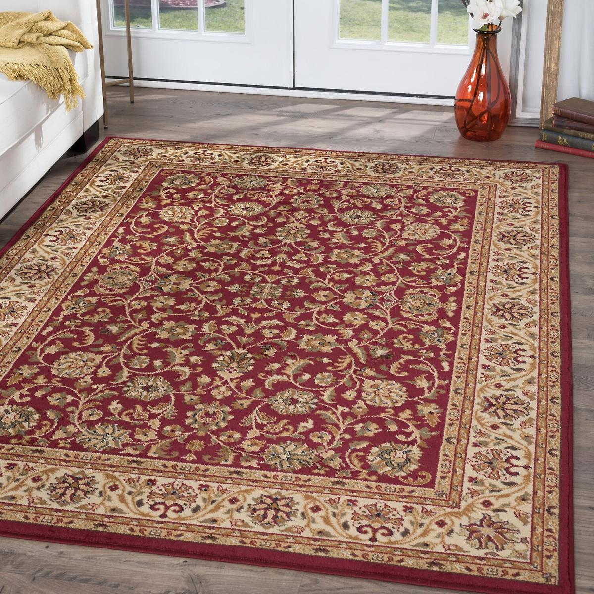 Senses 10 Vintage Turkish Area Rugs Traditional Carpet - 80x220cm - Red – image 7