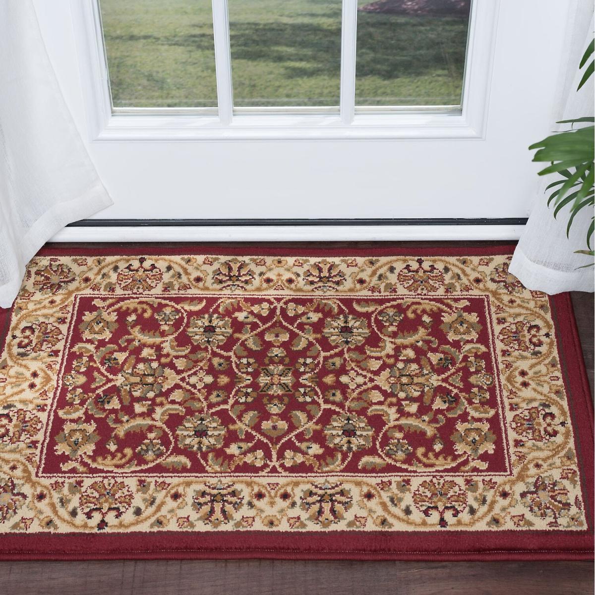 Senses 10 Vintage Turkish Area Rugs Traditional Carpet - 80x220cm - Red – image 10