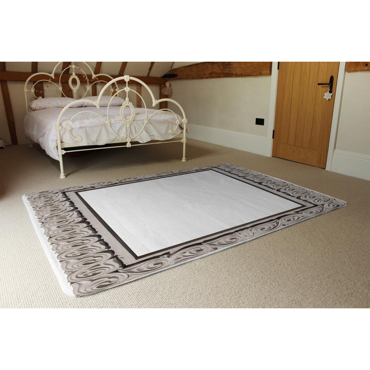 Concrete Frame Rug - Brown / 110cm – image 3