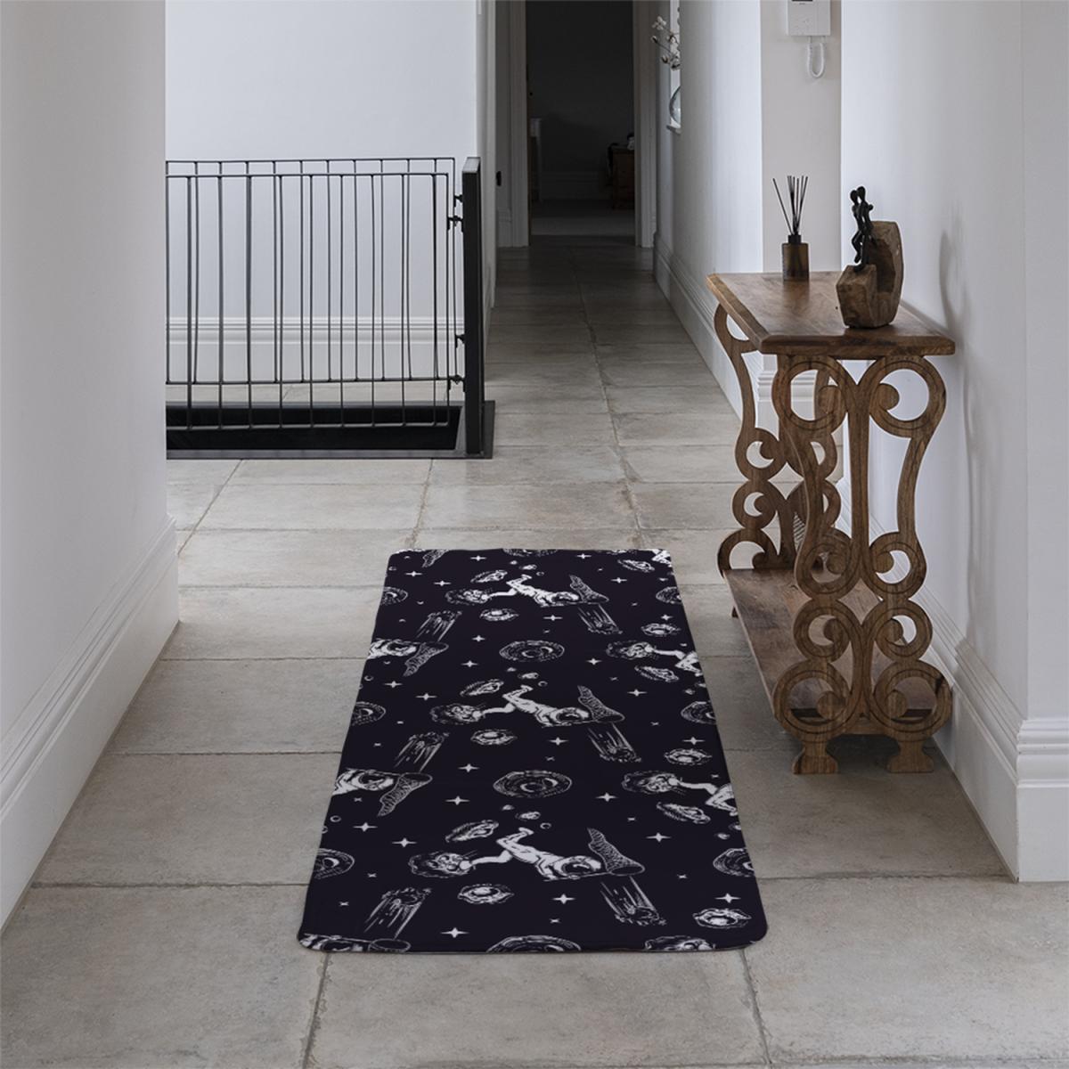 Astronaut Catches A Comet Runner Rug - Black – image 4