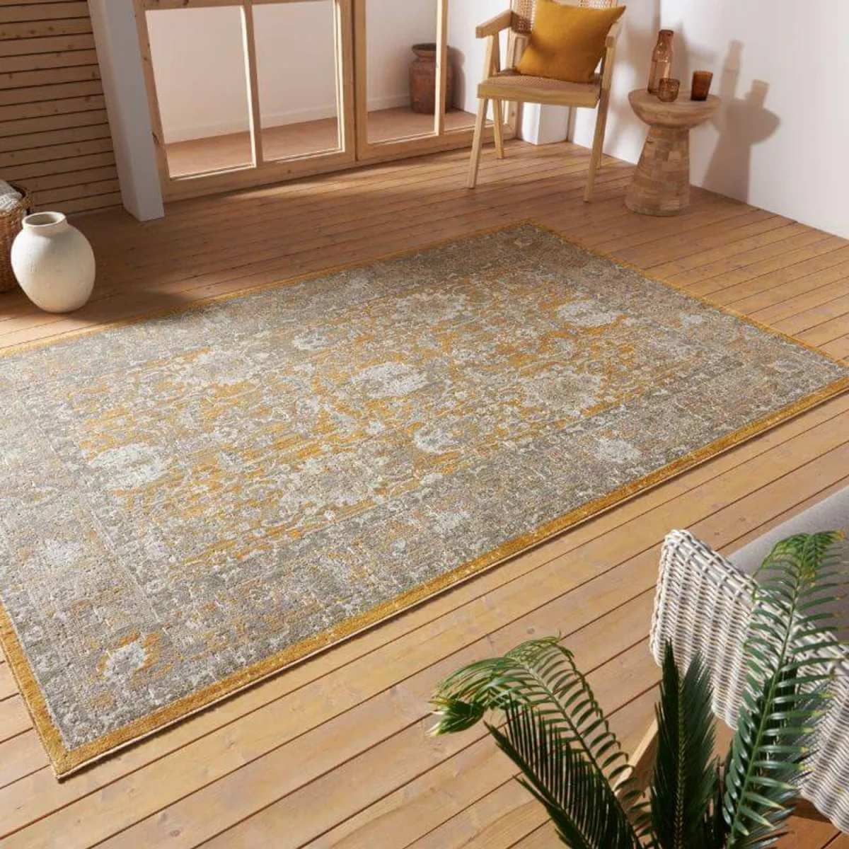 Alexandria Indoor & Outdoor Rug Yellow - Yellow / 120.0cm – image 5