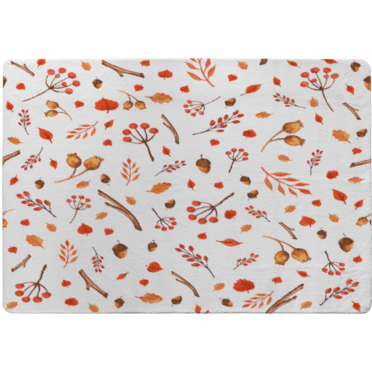 Acorns  Leaves Rug - Orange / 230cm – image 2