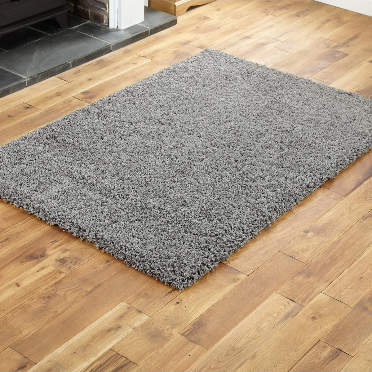 Everest Soft Fluffy Shaggy Rug - Dark Grey / 290.0cm / 200.0cm / Easy-care performance; non-shedding.
