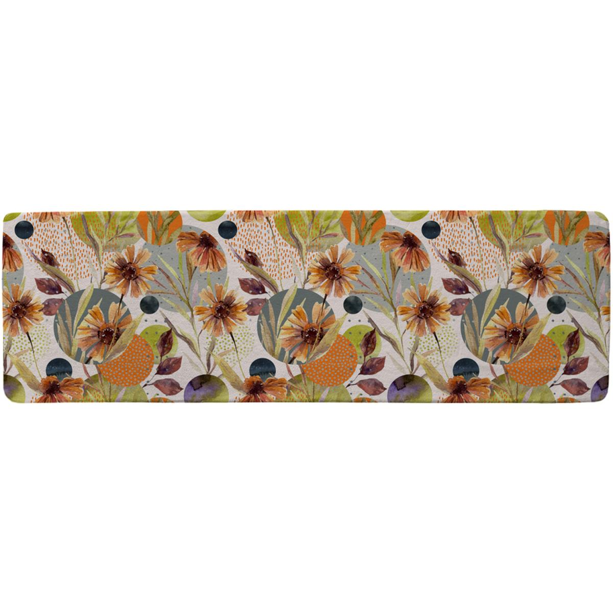Autumn Flowers Runner Rug - Brown – image 2