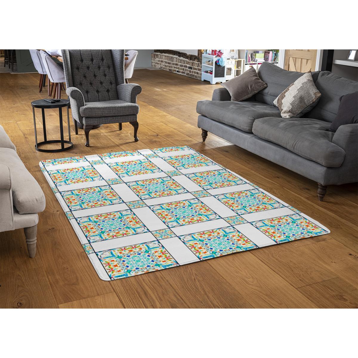 Colorful Textile Design Rug - Green / 230cm – image 3