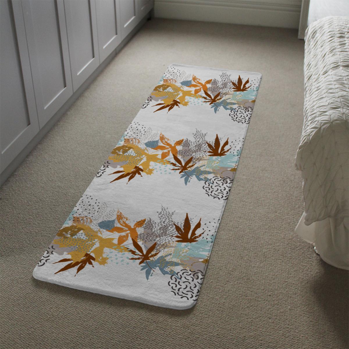 Japanese Maple Leaves Runner Rug - Orange – image 3