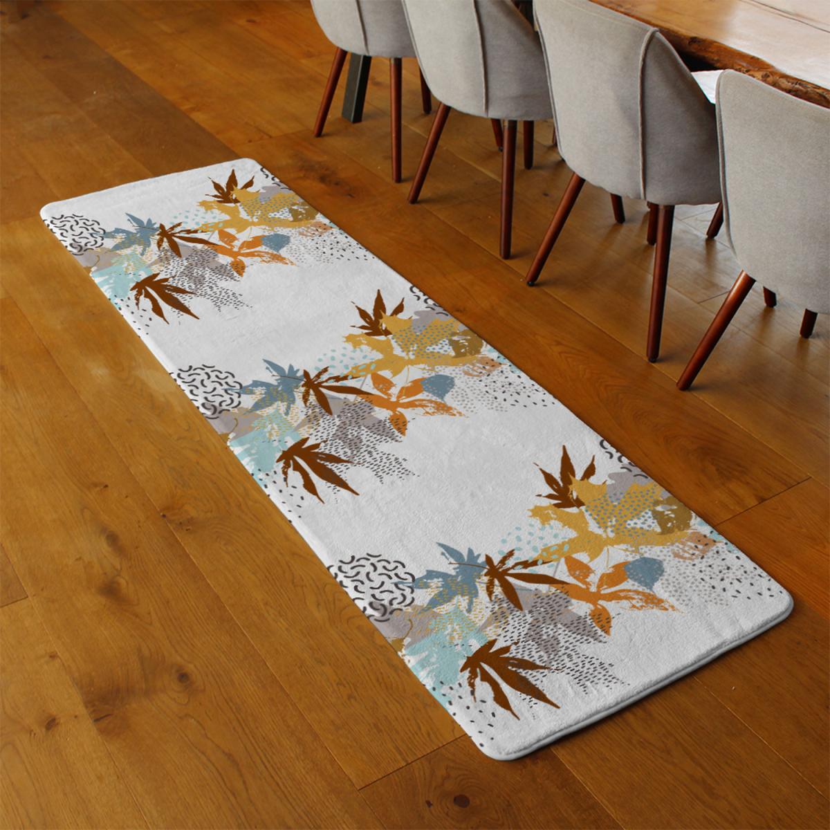 Japanese Maple Leaves Runner Rug - Orange – image 1