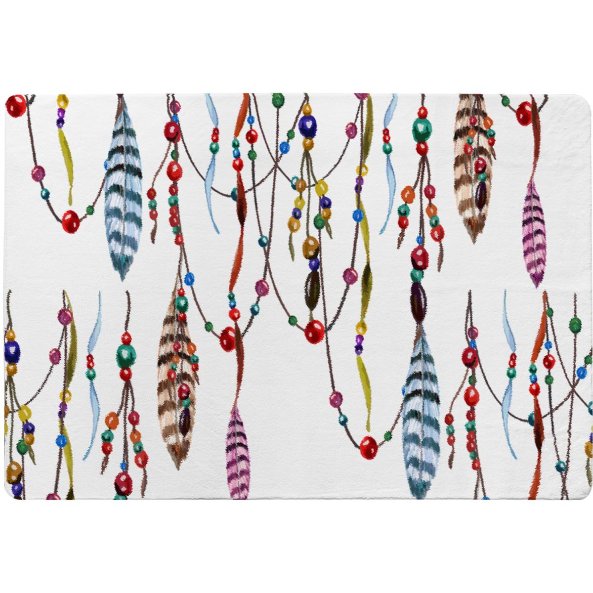 Ribbon Bead Rug - Red / 230cm – image 2