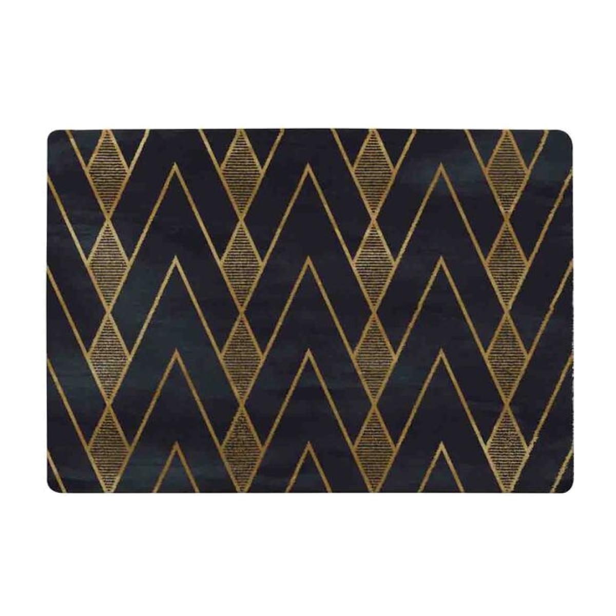Gold Geometreic Lines Rug - Gold / 110cm – image 1