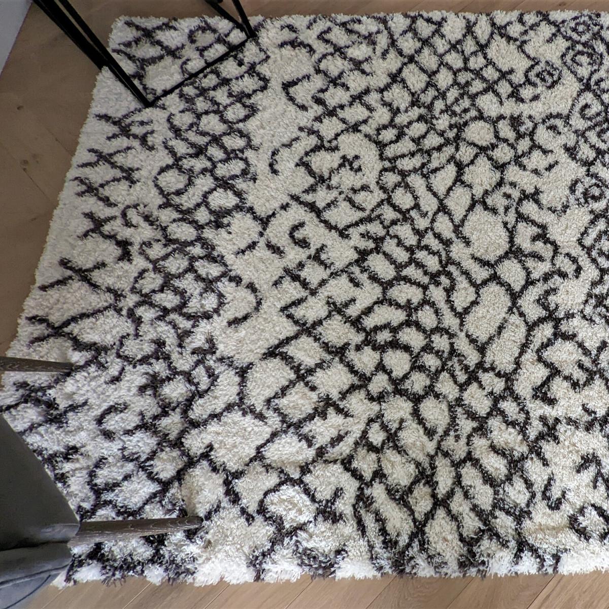 Ivory Scandi Shaggy Living Room Rugs - Ivory / 170cm – image 2
