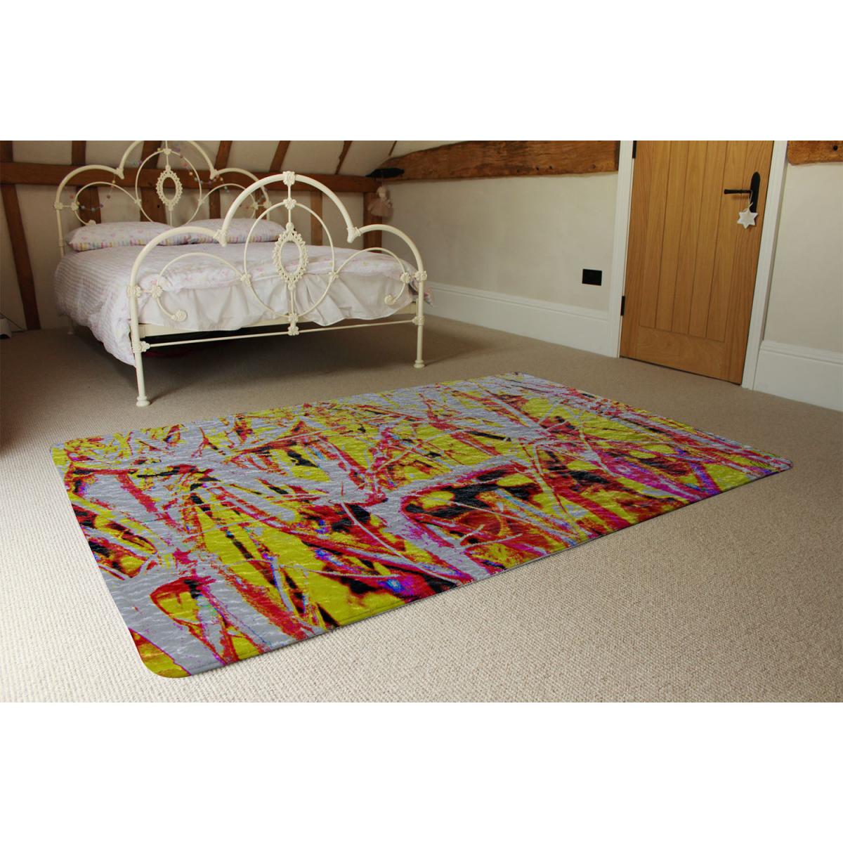 River Thames And Red Branches Rug - Orange / 150cm – image 3