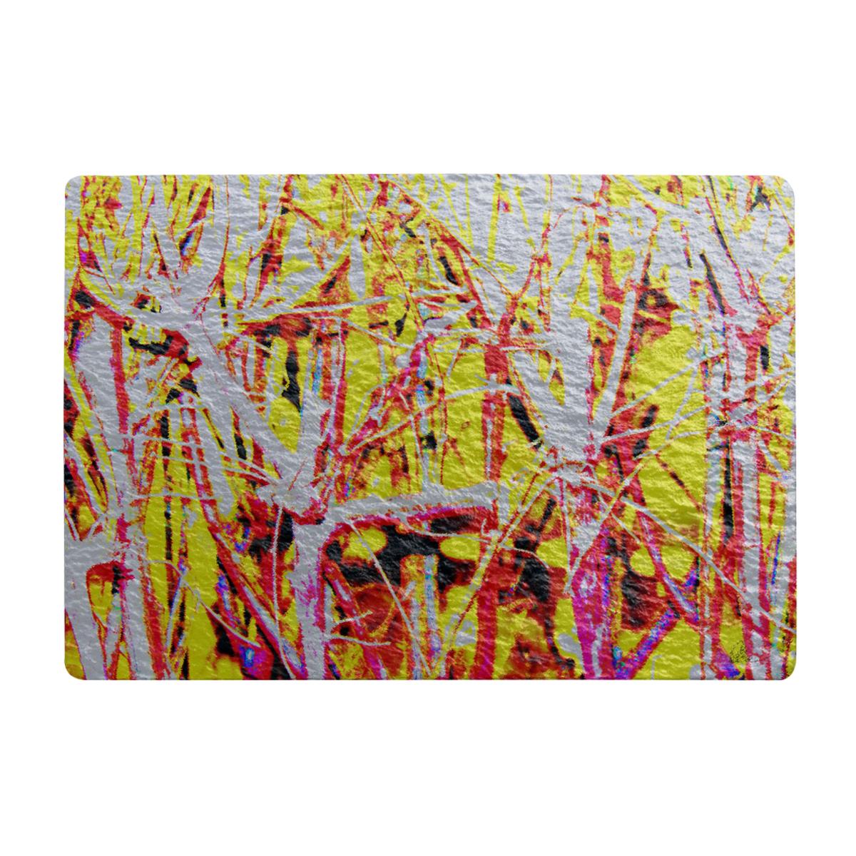 River Thames And Red Branches Rug - Orange / 150cm – image 1