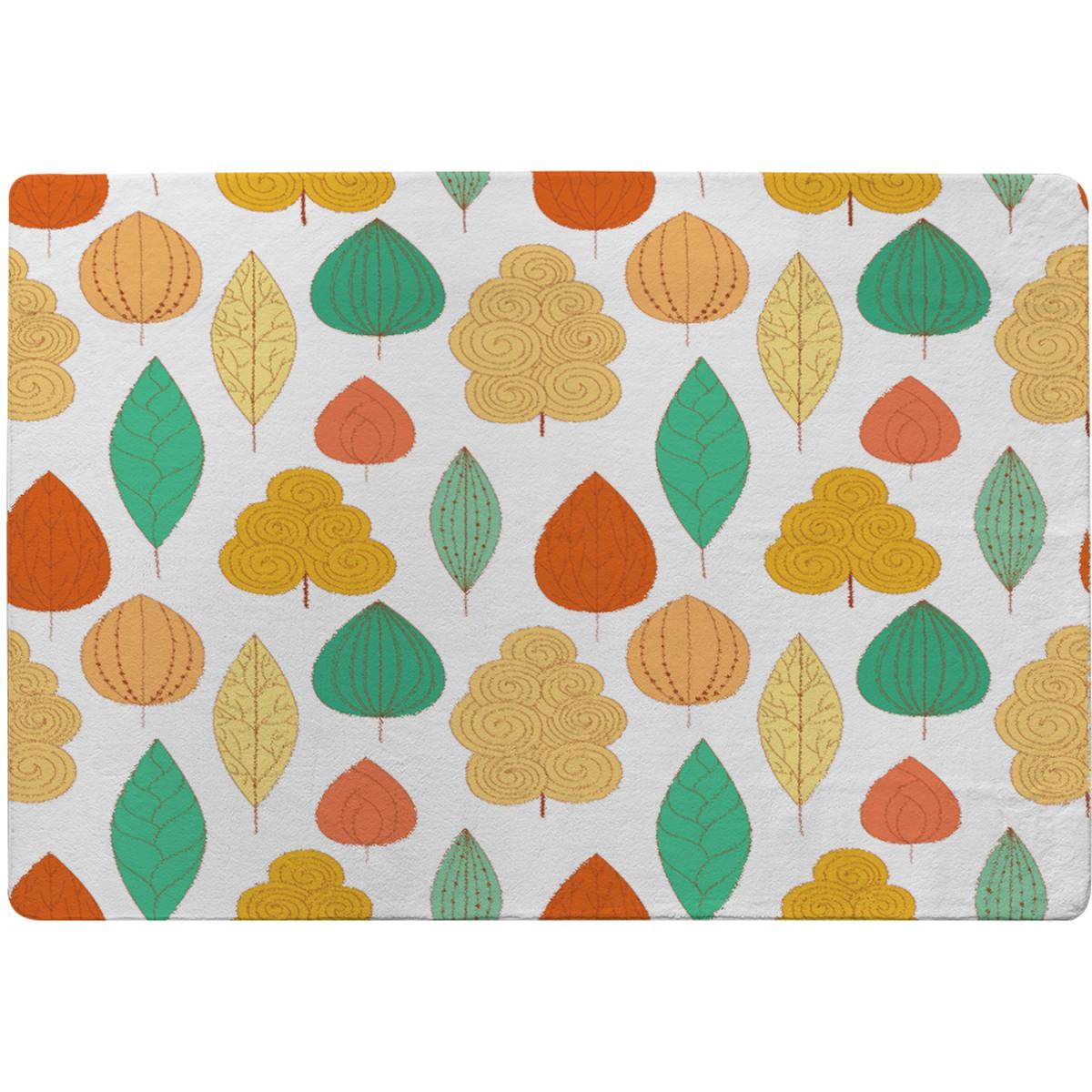 Decorative Leaves Rug - Orange / 230cm – image 2