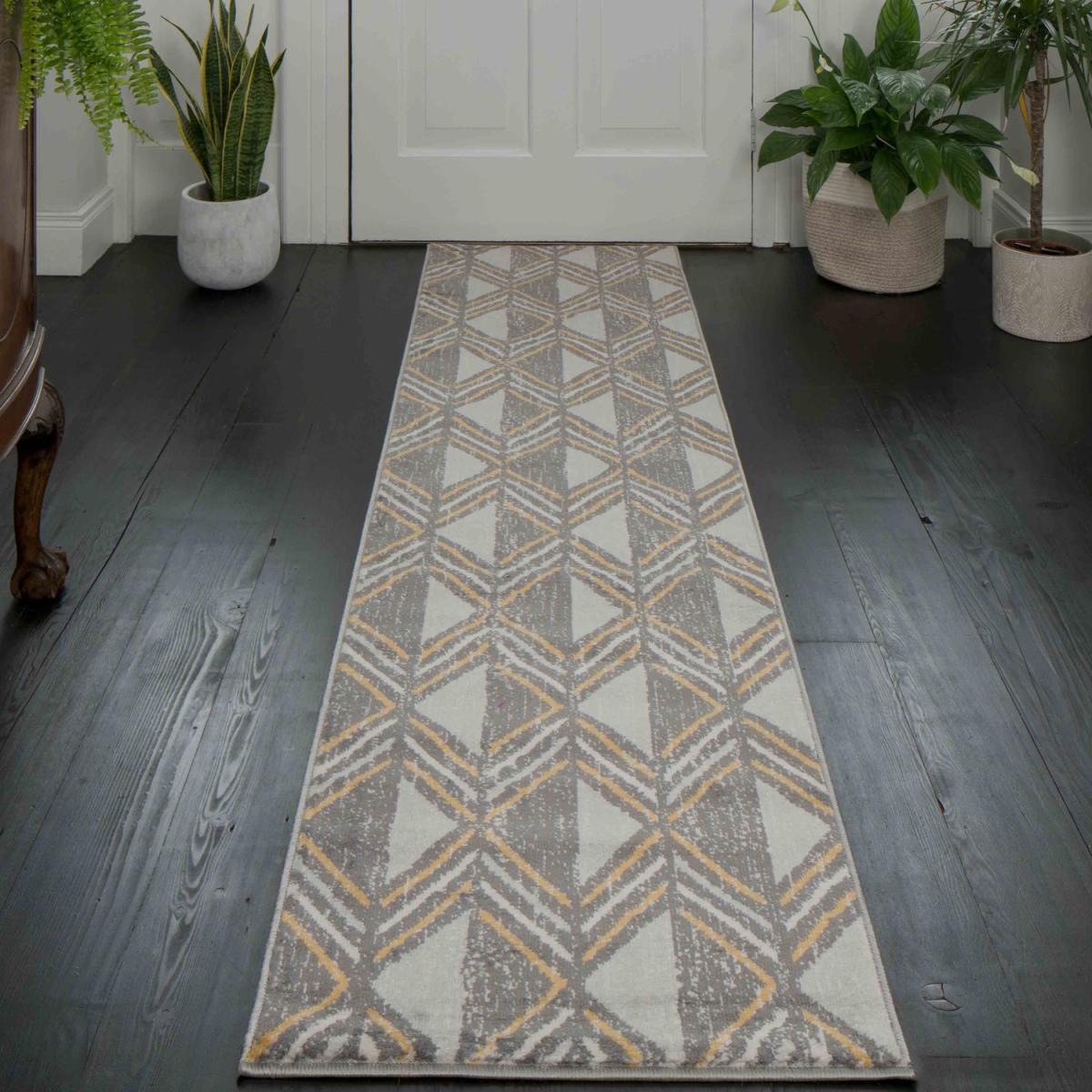 Multicoloured Geometric Living Room Rugs - Lottie - Multi / 3kg / 150cm – image 3