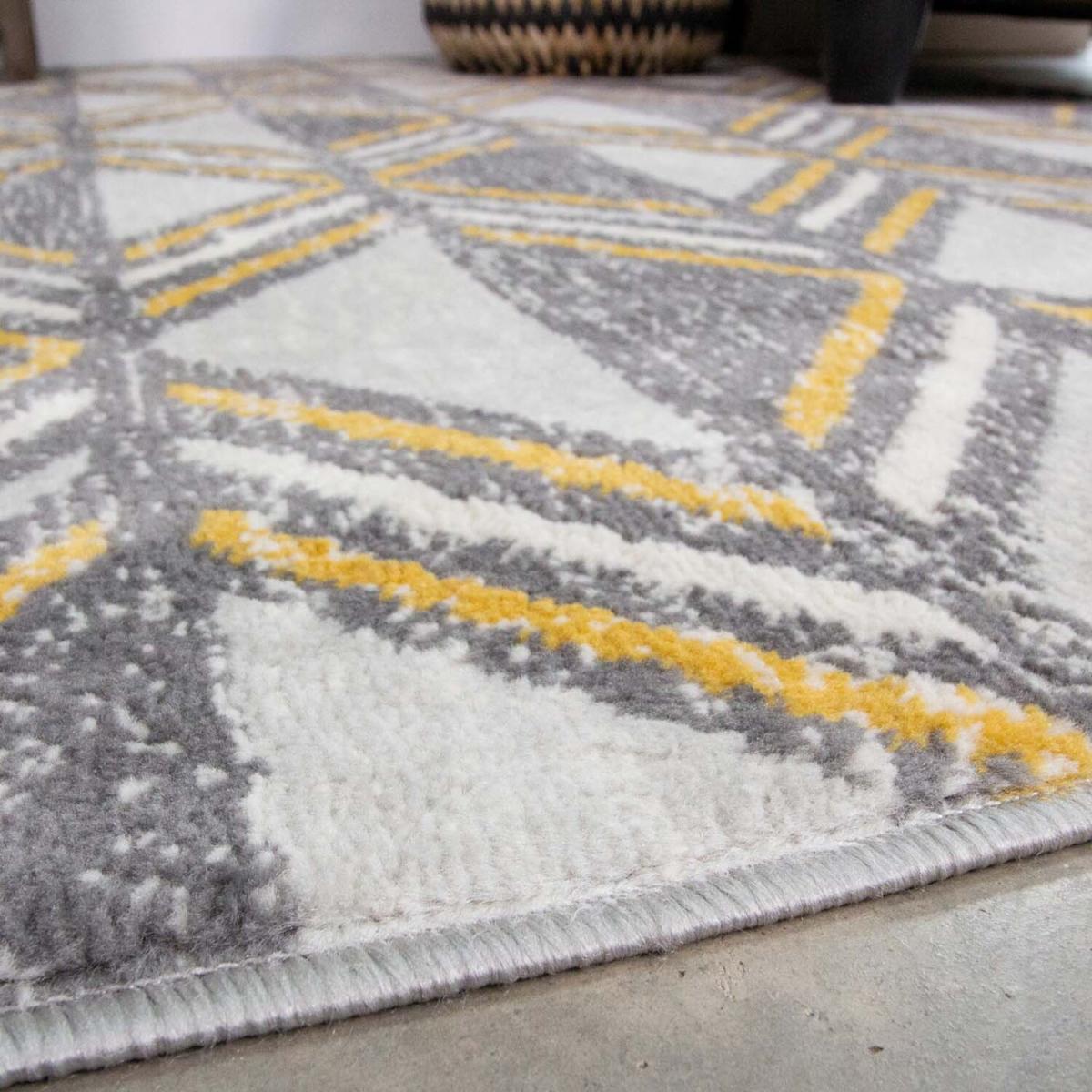 Multicoloured Geometric Living Room Rugs - Lottie - Multi / 3kg / 150cm – image 5
