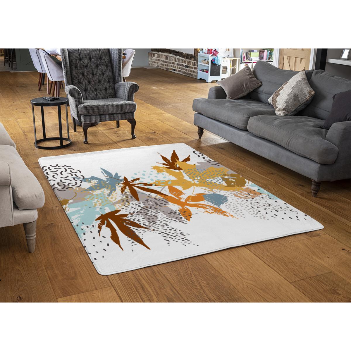 Japanese Maple Leaves Rug - Orange / 110cm – image 2