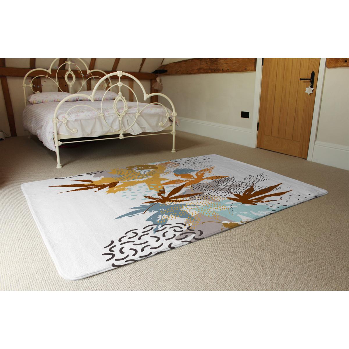 Japanese Maple Leaves Rug - Orange / 110cm – image 3