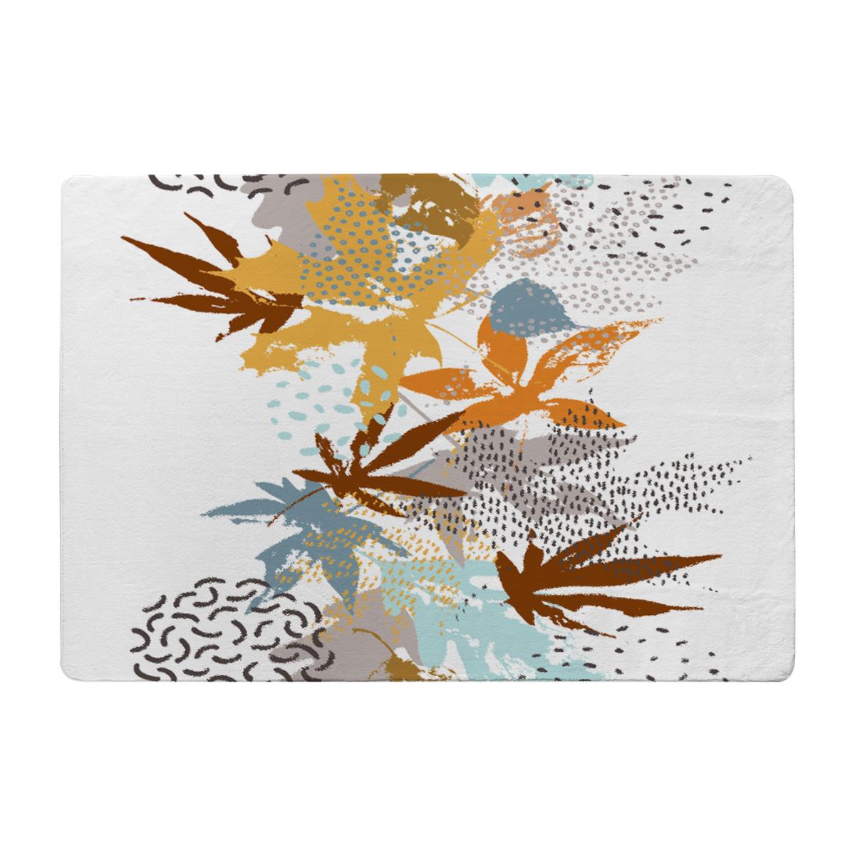 Japanese Maple Leaves Rug - Orange / 110cm – image 1