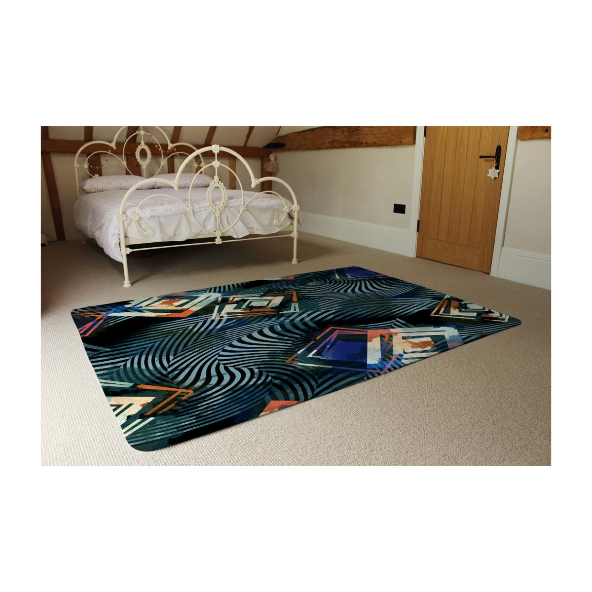 Geometric Shapes Rug - Blue / 230cm – image 1