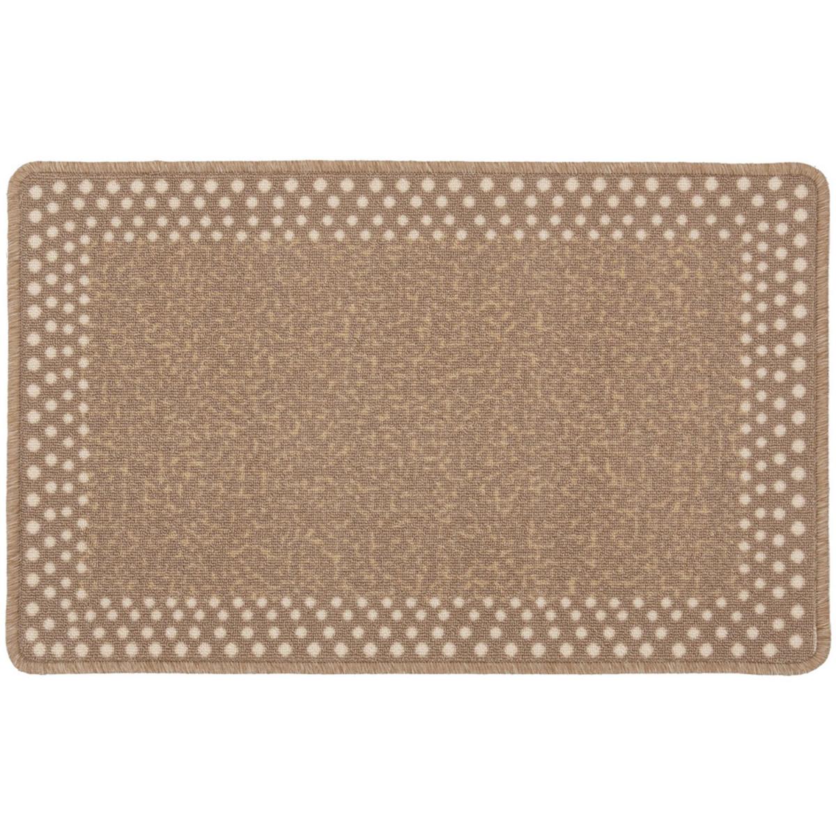 Beige Polka Dot Spotty Bordered Non Slip Washable Kitchen Utility Mat - Beige / 200cm – image 3