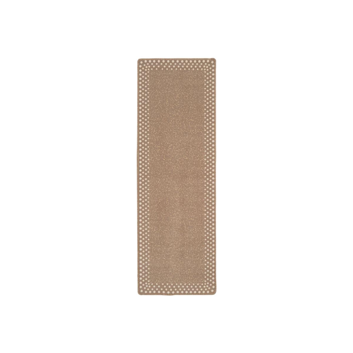 Beige Polka Dot Spotty Bordered Non Slip Washable Kitchen Utility Mat - Beige / 200cm – image 1