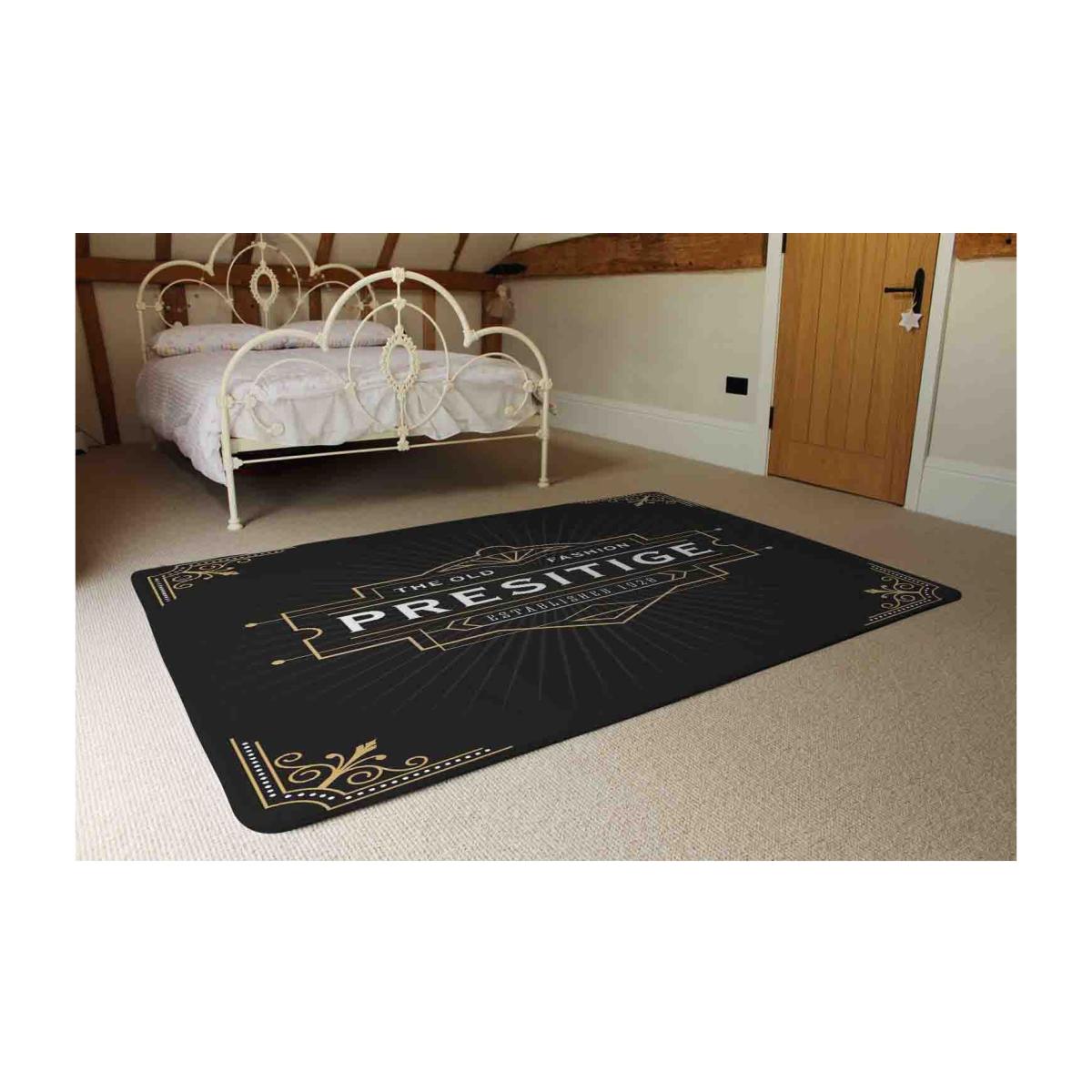 Art Deco Old Fashioned Prestige Rug - Black / 230cm – image 1